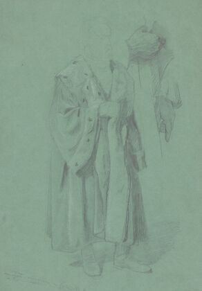 Study of the figure of King Sigismund for the painting ‘The Upbringing of Sigismund Augustus’