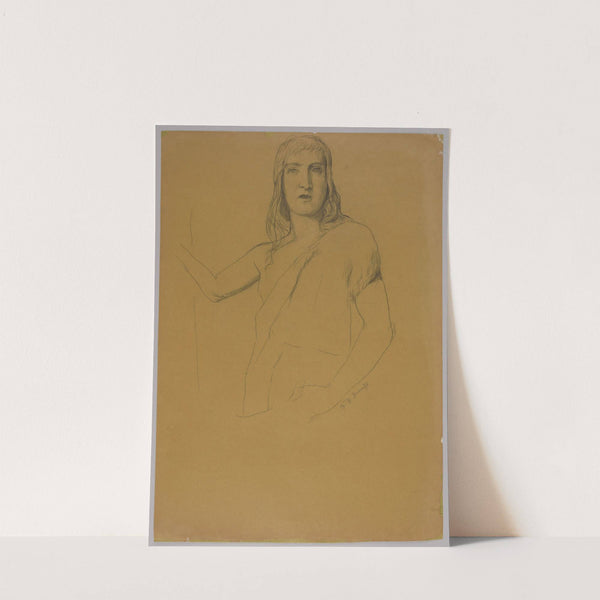 Study of the Figure of St John the Baptist (1910 - 1912) by Hans Thoma