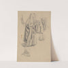 Study of the figure of the Virgin Mary for the painting &#039;Three Marys&#039; by Józef Simmler