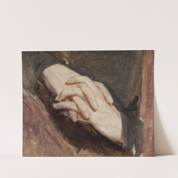 Study of the hands of Sigismund Augustus for the painting “Death of Barbara Radziwiłł” by Józef Simmler
