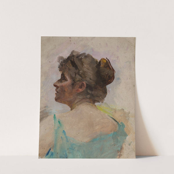 Study of the head for the painting “Symbolic dance” (1897) by Jan Ciągliński