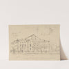 Study of the Nationaltheater, Berlin by Eduard Gaertner
