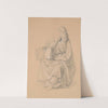 Study of the Prophet Isaiah&#039;s robes for the painting &#039;The Immaculate Conception of the Blessed Virgin Mary&#039; by Józef Simmler