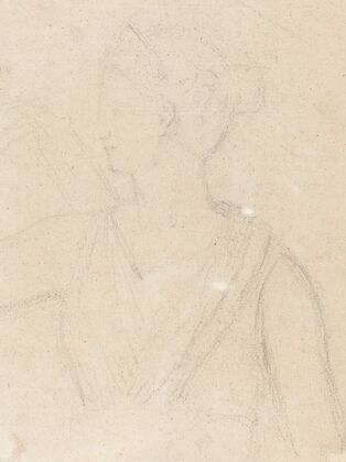 Study of the Statue of Diana in the Vatican (verso)