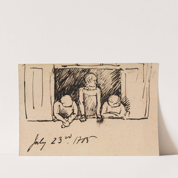 Study of Three Figures, Leaning on a Windowsill by Benjamin Robert Haydon