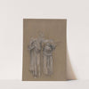 Study of Three Standing Draped Female Figures for ‘Music’ (ca. 1883–85) by Frederic Leighton