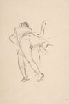 Study of two figures, one lunging at the other