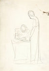 Study of Two Figures; One Seated, the Other Standing