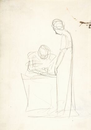 Study of Two Figures; One Seated, the Other Standing