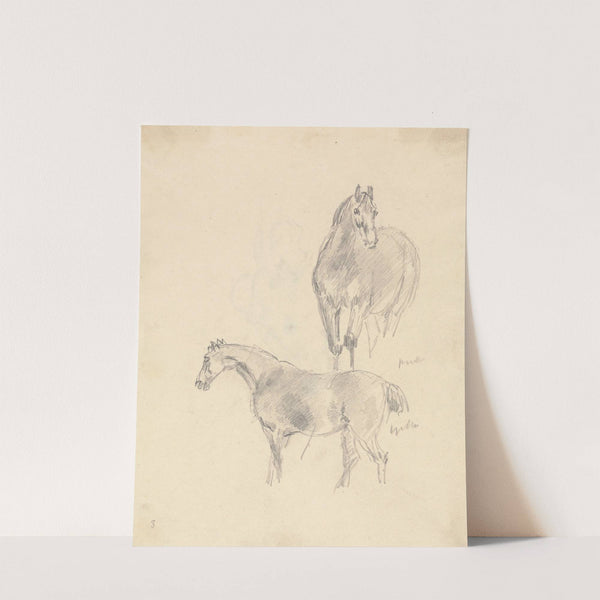 Study of Two Horses by Sawrey Gilpin