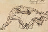 Study of Two Male Nudes