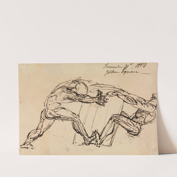 Study of Two Male Nudes by Benjamin Robert Haydon