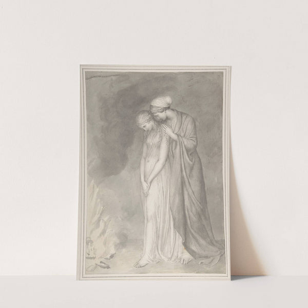 Study of Two Women Grieving by John Flaxman