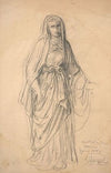 Study of Virgin for ‘Le Rosaire’ (1880)