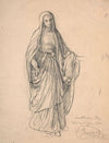 Study of Virgin for ‘Le Rosaire’ (1880)