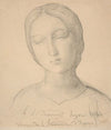 Study of Virgin for the ‘Banner of Hyères’ (1843)