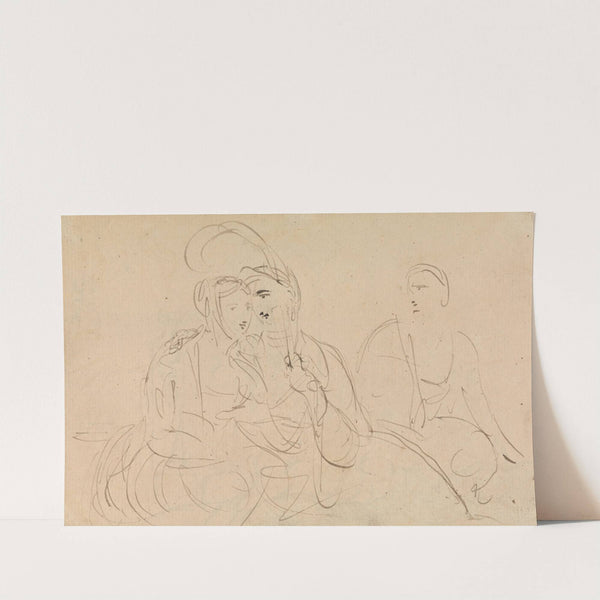 Study of Women Talking by Benjamin Robert Haydon