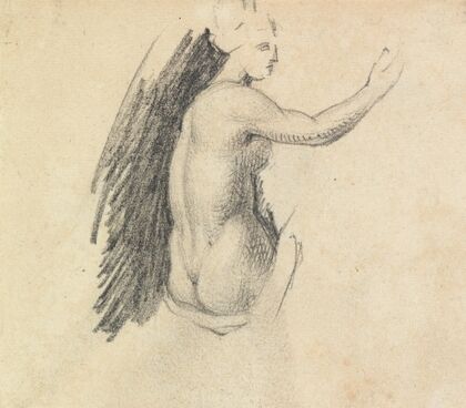 Study ot the Backside of a Nude Figure