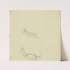 Study sheet; drapery by Jakob Becker