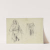 Study sheet; farmwoman by Jakob Becker