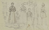 Study sheet; Fashion figures