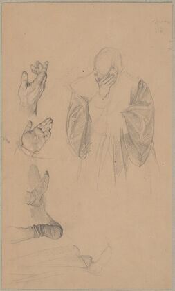 Study to an unidentified figural composition