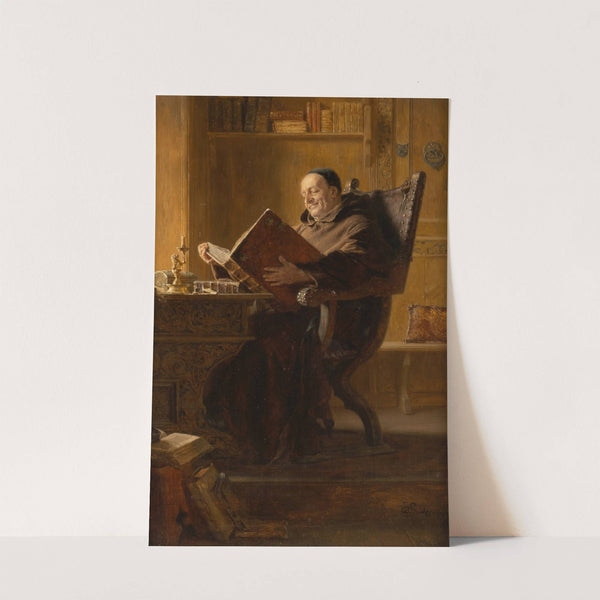 Studying monk by Eduard von Grützner
