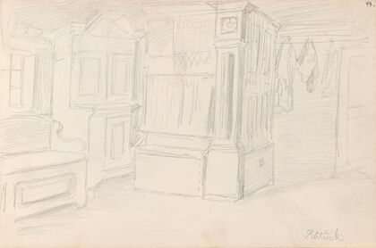 Stueinteriør, Rättvik (1852)