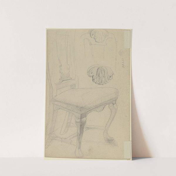 Stuhl mit ornamentalem Schnitzwerk (ca. 1854) by Wilhelm Busch