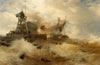 Stürmische See mit einem Dampfschiff (1886)