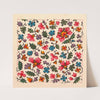 Stylized floral design for printed textile by Anonymous