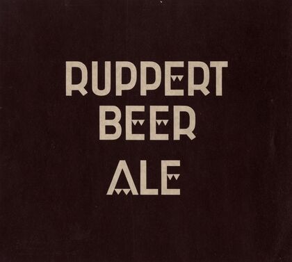 Stylized logo for Ruppert Beer (1935)