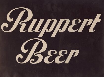 Stylized logo for Ruppert Beer