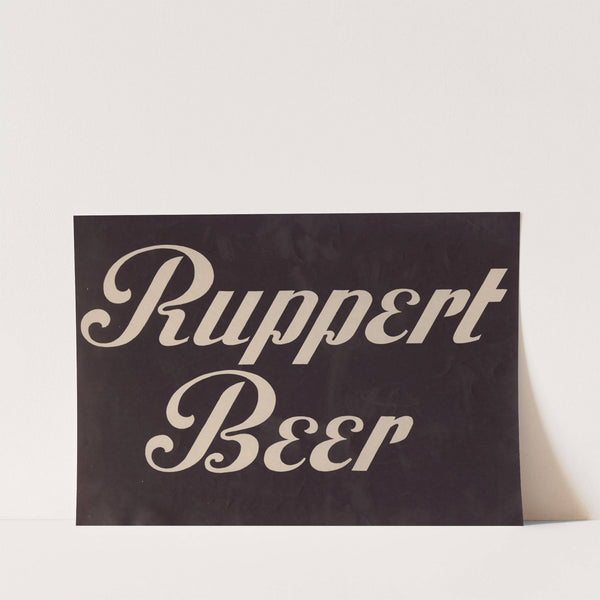 Stylized logo for Ruppert Beer by Winold Reiss
