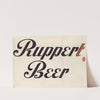 Stylized logo for Ruppert Beer by Winold Reiss