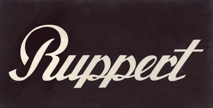 Stylized logo for Ruppert Beer (1935)