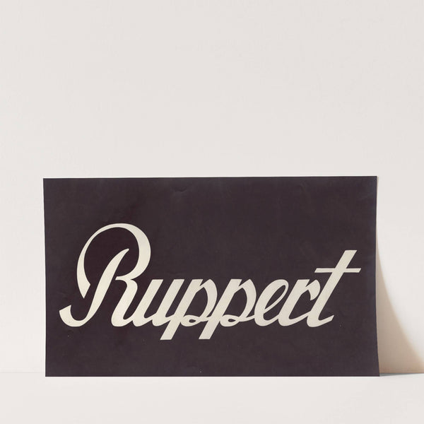 Stylized logo for Ruppert Beer (1935) by Winold Reiss