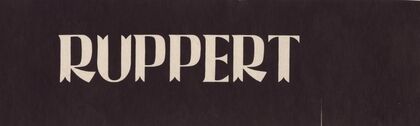 Stylized logo for Ruppert Beer (1935)