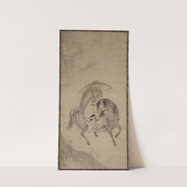 Su Dongpo Riding a Donkey (late 1500s to early 1600s) by Reietsu
