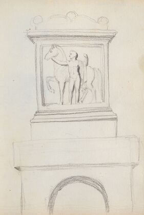 Suburban Tomb Monument with Marble Altar on Top, On the Road Between Rome and Tivoli