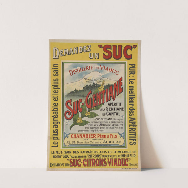 Suc gentiane (1910) by Imp. Cassan