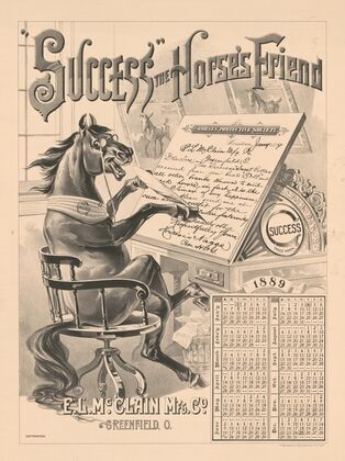 ‘Success’ the horse’s friend (1888)