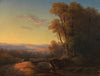 Süddeutsche Landschaft im Abendlicht