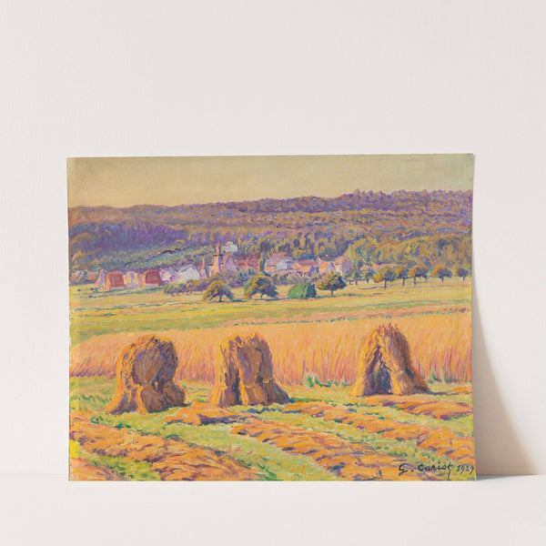 Südfranzösische Landschaft mit Kornpuppen (1929) by Gustave Cariot