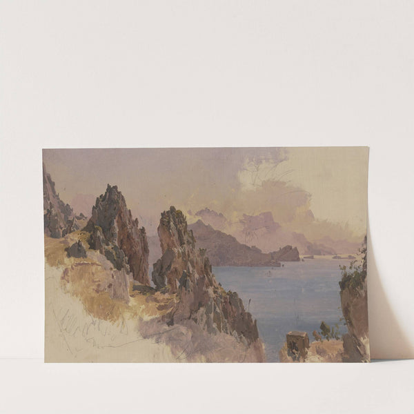 Süditalienische Felsenküste by Johann Nepomuk Rauch