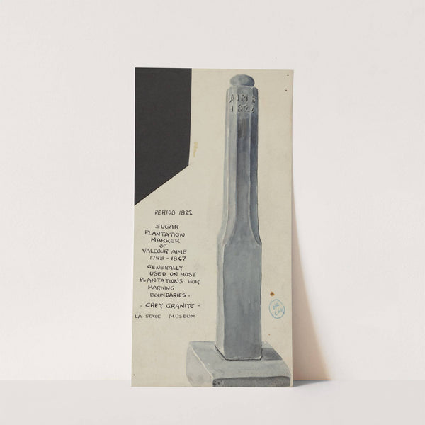 Sugar Plantation Marker by American 20th Century