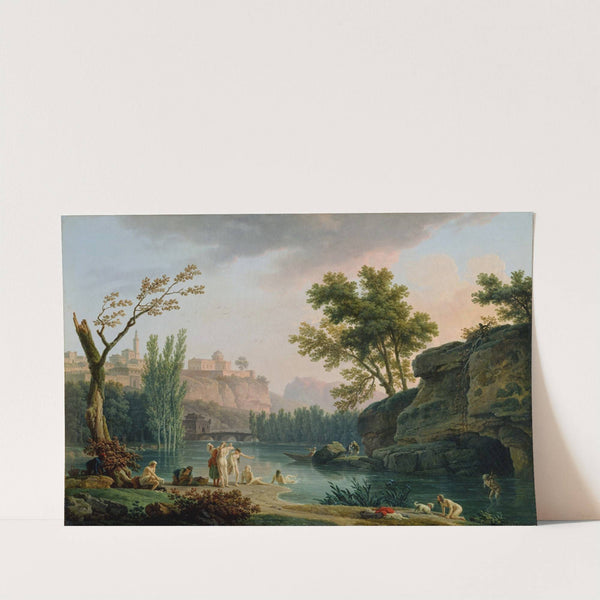 Summer Evening, Landscape in Italy by Claude-Joseph Vernet