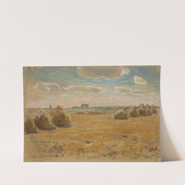 Summer landscape (Field with stacks of grain) (1903 - 1905) by Jan Stanisławski