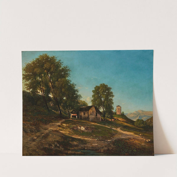 Summer Landscape With Farm House by Henri-Joseph Harpignies