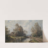 Summer River Landscape near a Farmstead by Paul Weber